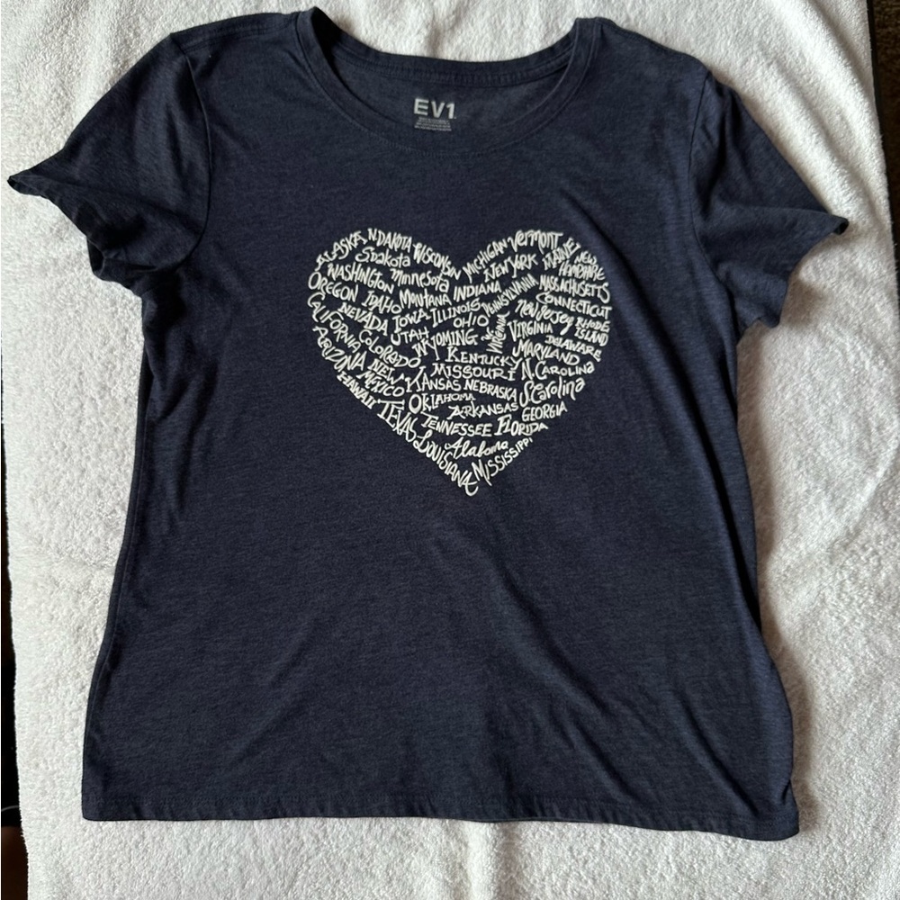 Girls patriotic tee S
